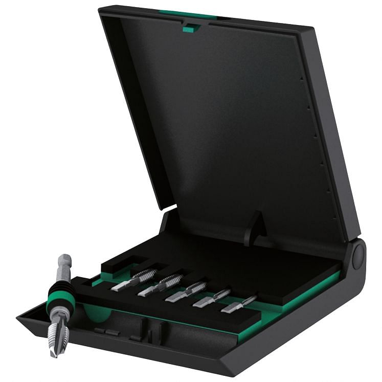 WERA 844/7 SET OF TAP BITS FOR BIT HOLDERS WITH HEXAGONAL DRIVE 1/4